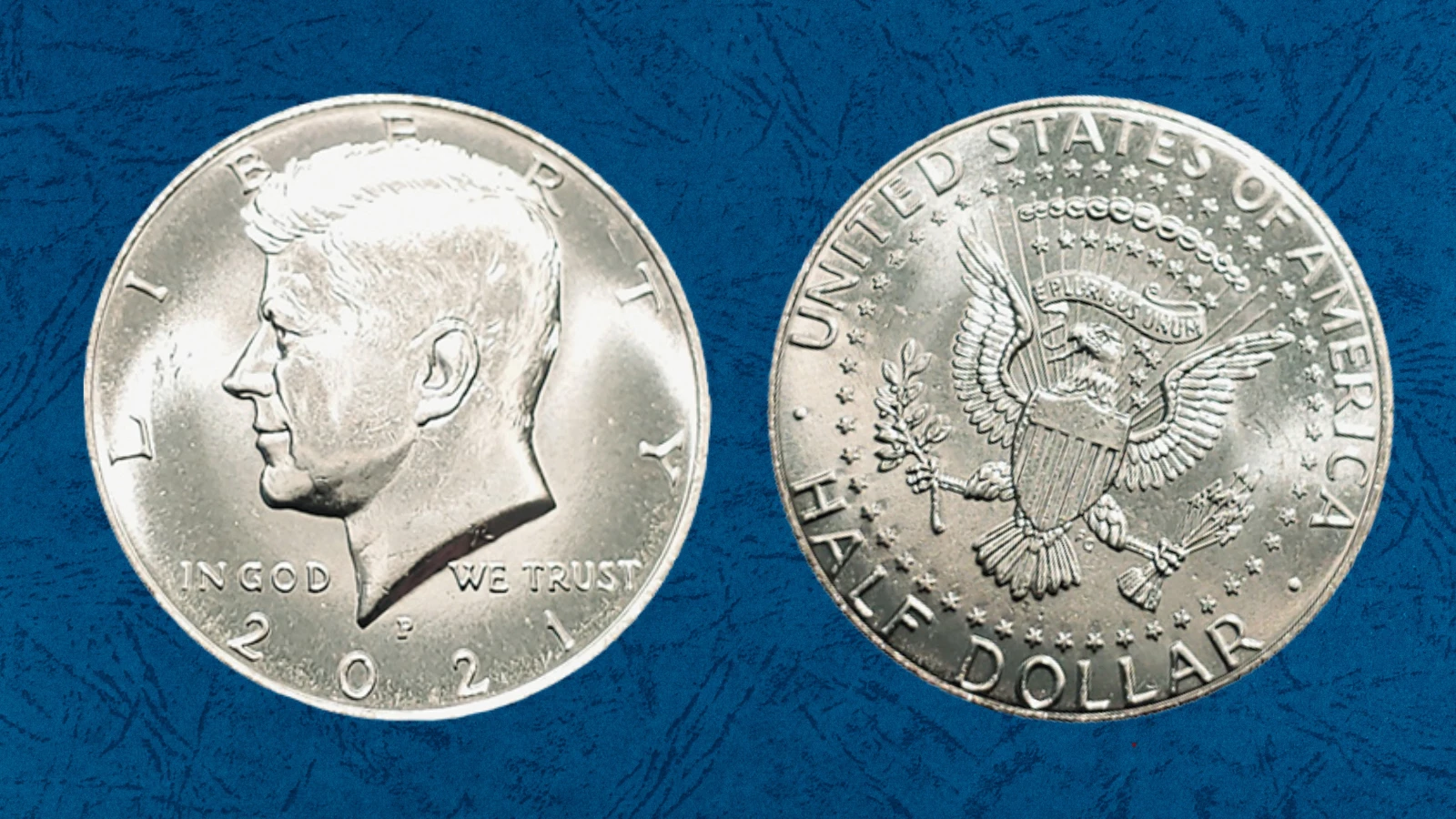 2021 Kennedy half dollar rotated die error with reverse eagle misaligned from medal alignment